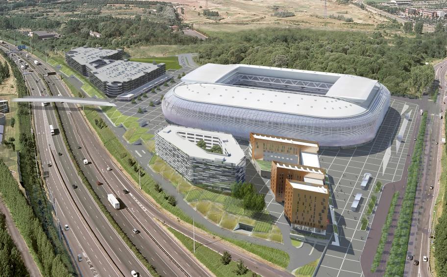 The future Orange regional headquarter of Nord Pas-de-Calais settles down on the symbolic site of the Pierre Mauroy Stadium in Villeneuve d' Asq ( 59 )
